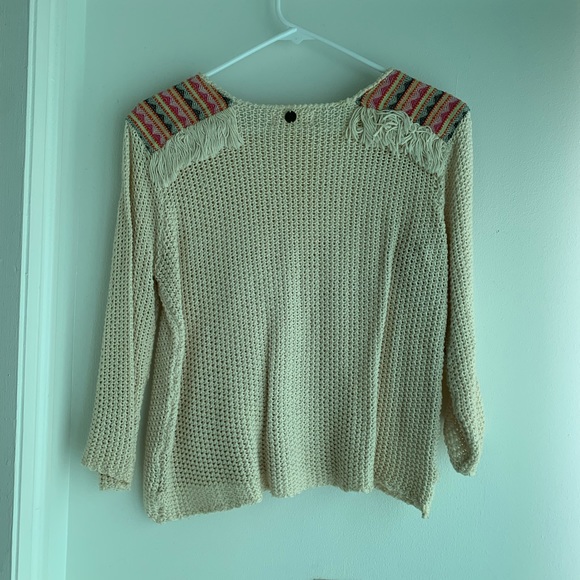 Crop knitted sweater - Picture 2 of 5